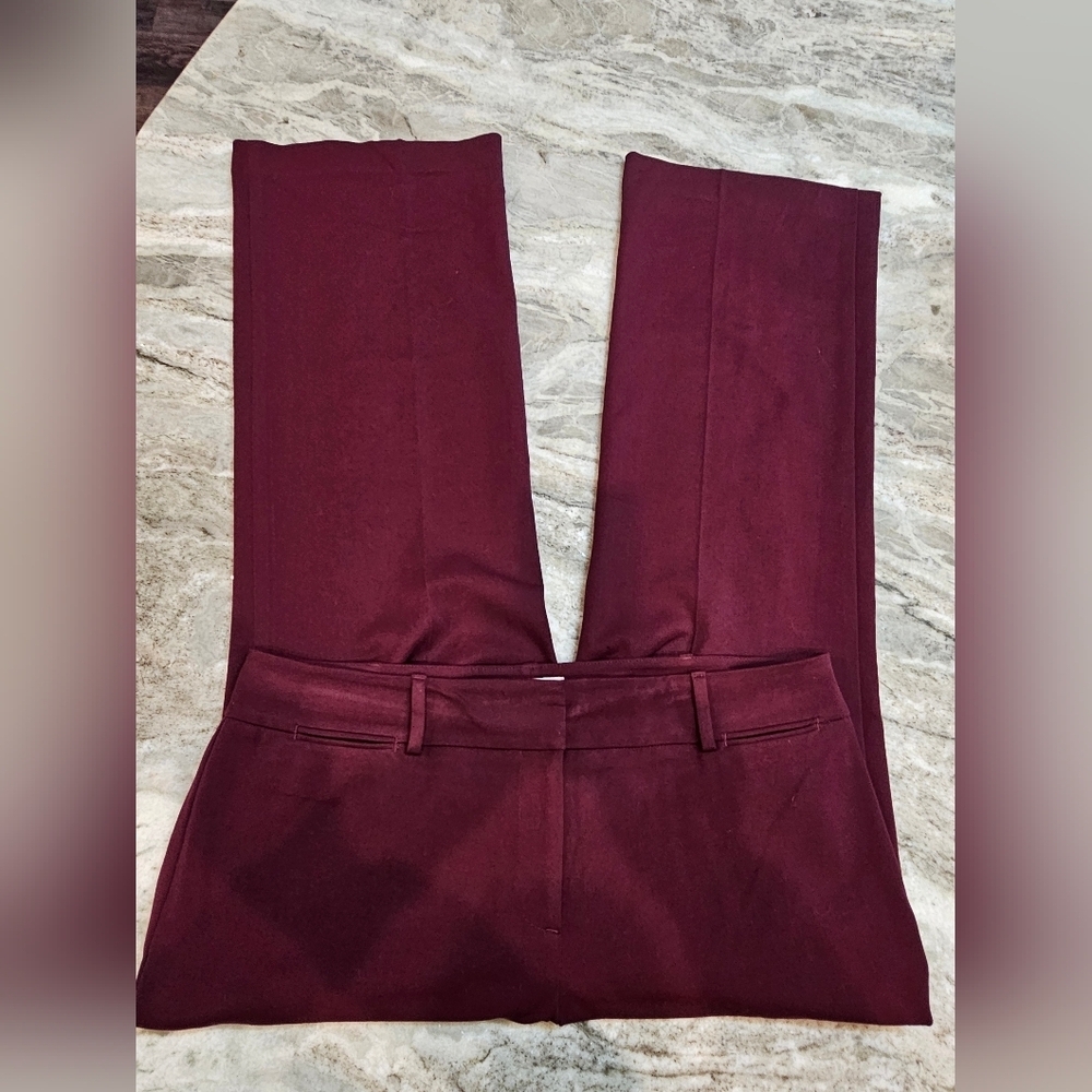 LOFT Petite Curvy Maroon Dress Pants Size 10P – Stretch Work Slacks